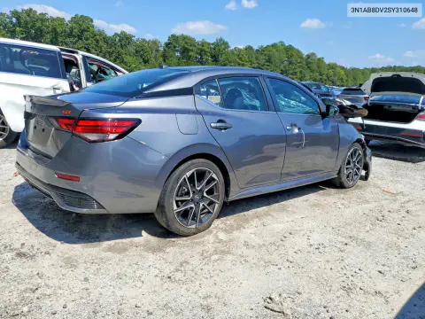 2025 Nissan Sentra Sr VIN 3N1AB8DV2SY310648 фото 3