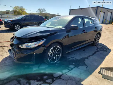 3N1AB8DV4SY399476 — 2025 Nissan Sentra, Передняя часть, фото до ремонта