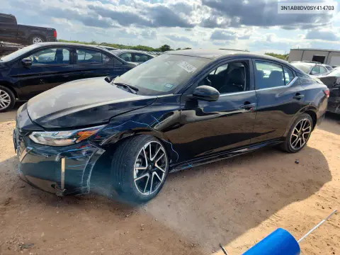 3N1AB8DV0SY414703 — 2025 Nissan Sentra, Задняя часть, фото до ремонта