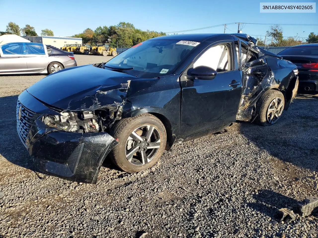 3N1AB8CV4SY402605 Nissan Sentra 2025 — повреждение Передняя часть, фото до ремонта