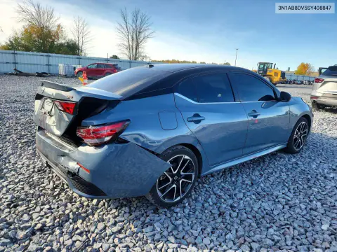 2025 Nissan Sentra Sr VIN 3N1AB8DV5SY408847 фото 3
