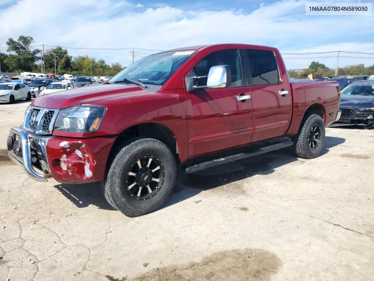2004 Nissan Titan Xe VIN 1N6AA07B04N589050 фото 1