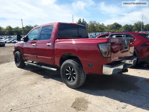 2004 Nissan Titan Xe VIN 1N6AA07B04N589050 фото 2