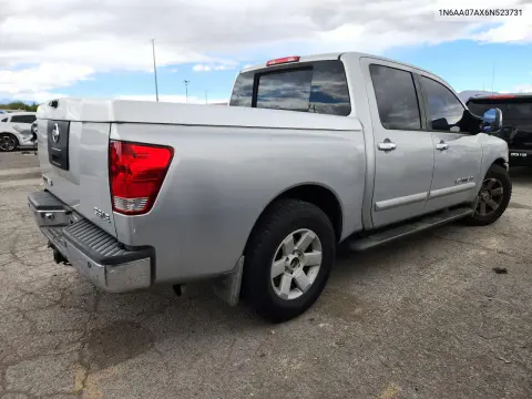 2006 Nissan Titan Xe VIN 1N6AA07AX6N523731 фото 3