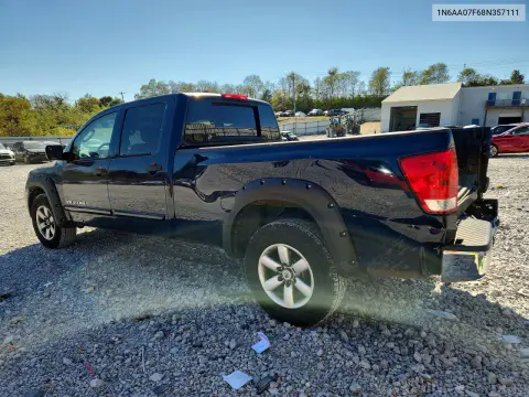 2008 Nissan Titan Xe VIN 1N6AA07F68N357111 фото 2
