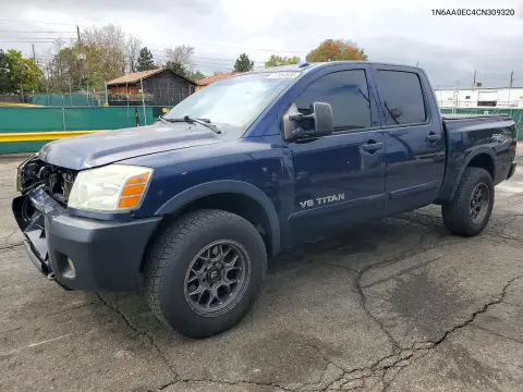 1N6AA0EC4CN309320 — 2012 Nissan Titan, Передняя часть, фото до ремонта