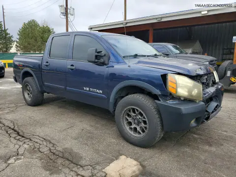 2012 Nissan Titan Sv VIN 1N6AA0EC4CN309320 фото 4