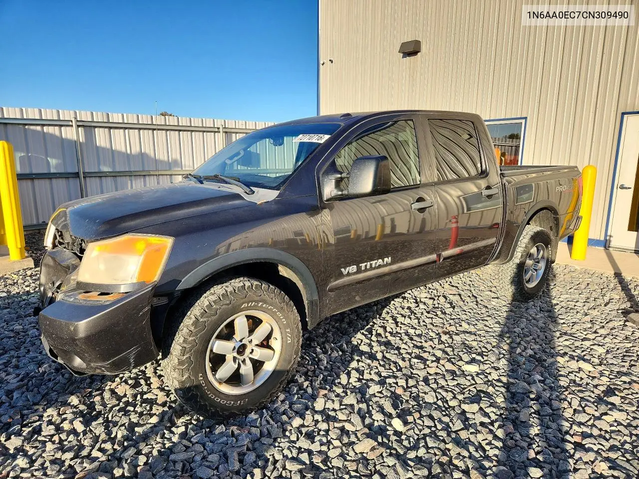 2012 Nissan Titan Pro-4X VIN 1N6AA0EC7CN309490 фото 1
