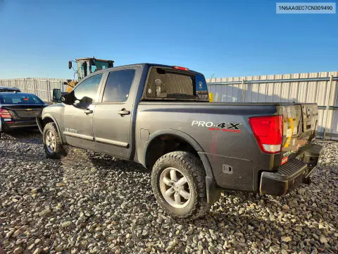 2012 Nissan Titan Pro-4X VIN 1N6AA0EC7CN309490 фото 2