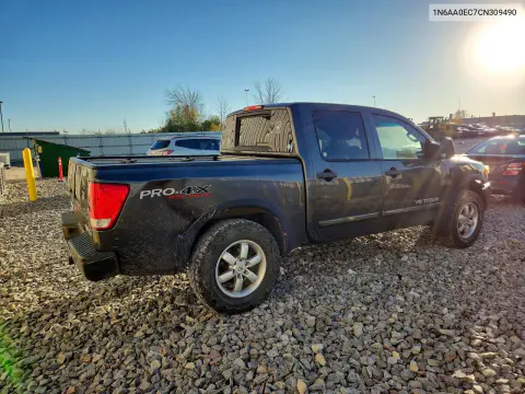 2012 Nissan Titan Pro-4X VIN 1N6AA0EC7CN309490 фото 3