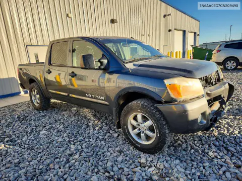 2012 Nissan Titan Pro-4X VIN 1N6AA0EC7CN309490 фото 4