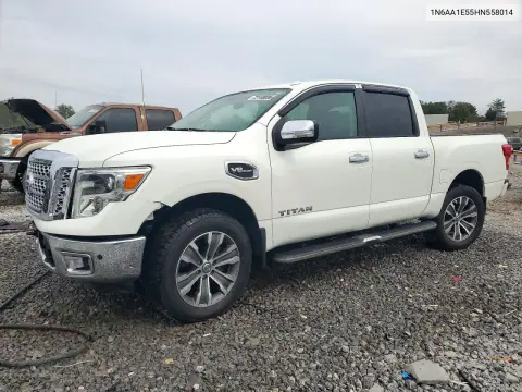 1N6AA1E55HN558014 — 2017 Nissan Titan, Передняя часть, фото до ремонта