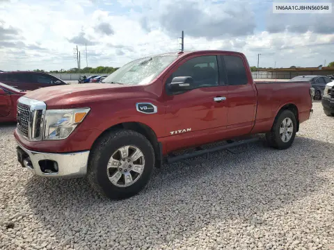 1N6AA1CJ8HN560548 — 2017 Nissan Titan, Передняя часть, фото до ремонта
