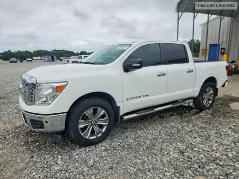 1N6AA1E51JN506062 — 2018 Nissan Titan, Задняя часть, фото до ремонта
