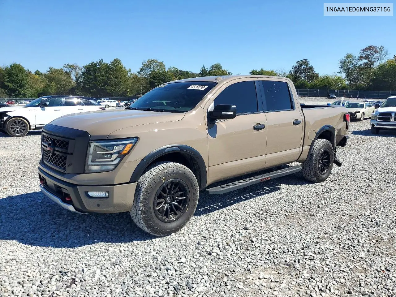 2021 Nissan Titan Pro-4X VIN 1N6AA1ED6MN537156 фото 1