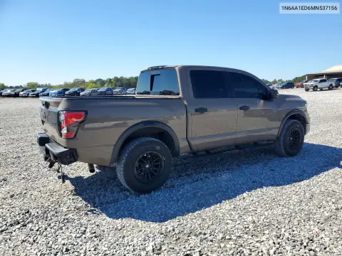 2021 Nissan Titan Pro-4X VIN 1N6AA1ED6MN537156 фото 3