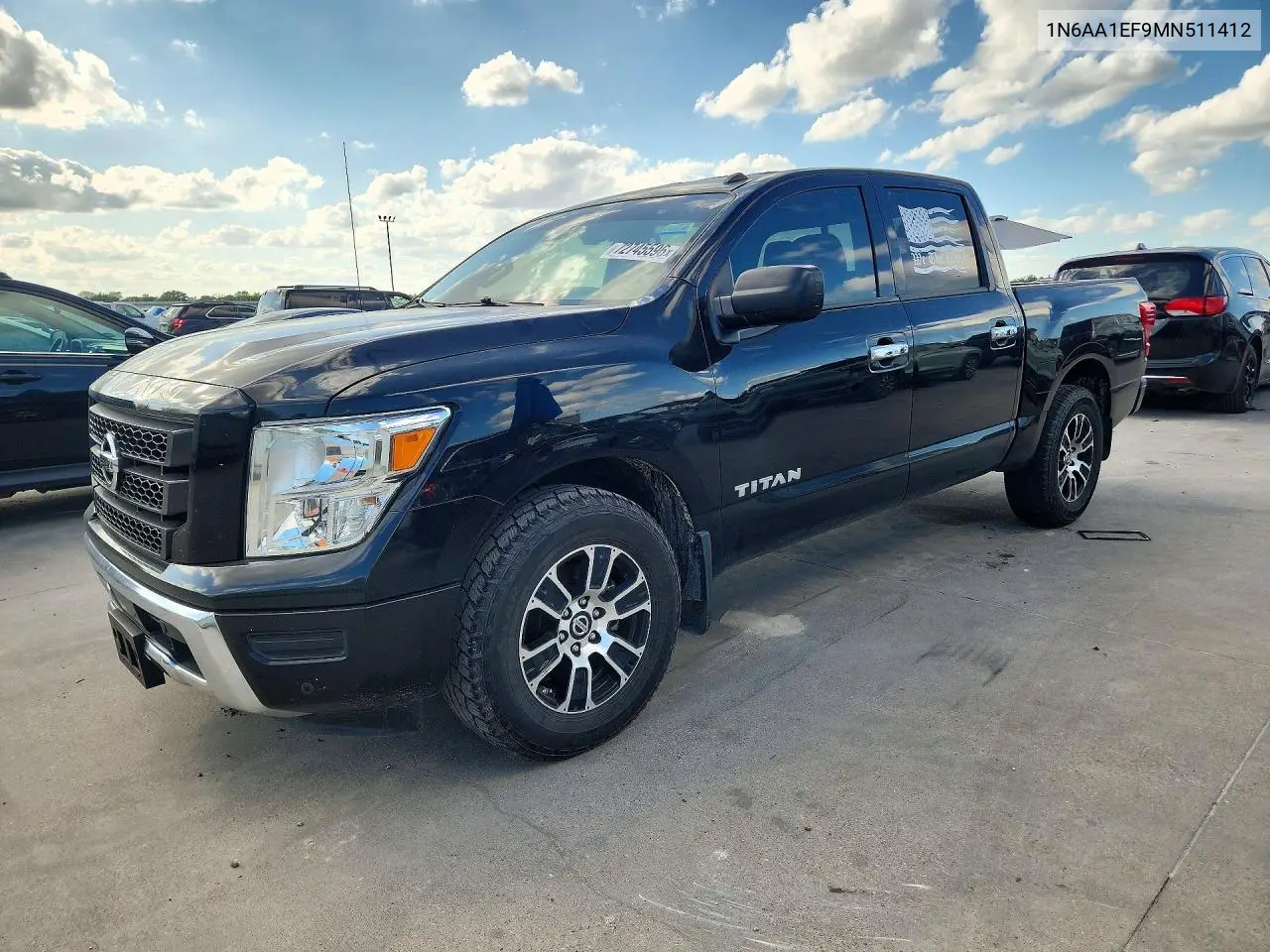 2021 Nissan Titan Sv VIN 1N6AA1EF9MN511412 фото 1