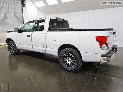 2022 Nissan Titan Sv VIN 1N6AA1CF2NN107839 фото 2