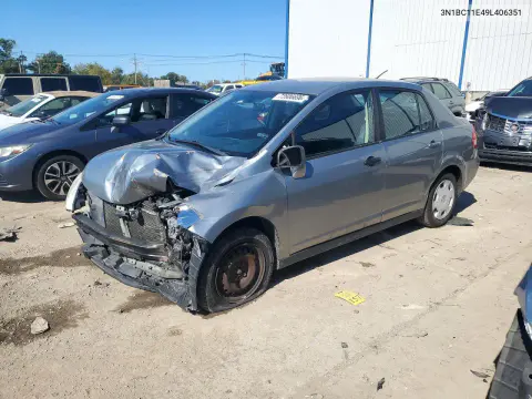 2009 Nissan Versa 1.8 S VIN 3N1BC11E49L406351 фото 1