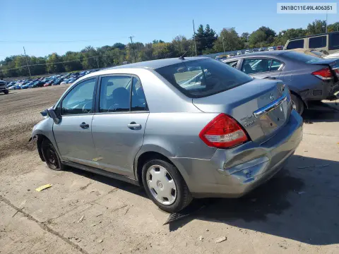 2009 Nissan Versa 1.8 S VIN 3N1BC11E49L406351 фото 2