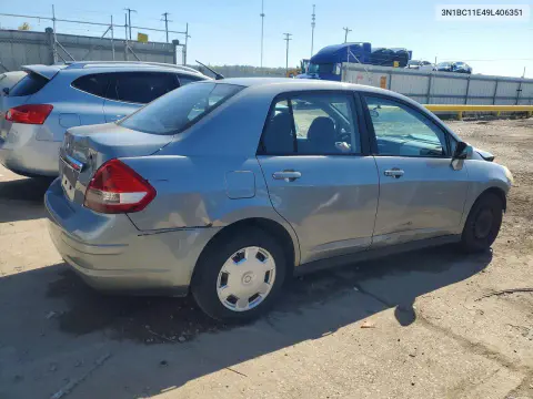 2009 Nissan Versa 1.8 S VIN 3N1BC11E49L406351 фото 3