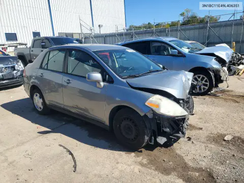 2009 Nissan Versa 1.8 S VIN 3N1BC11E49L406351 фото 4
