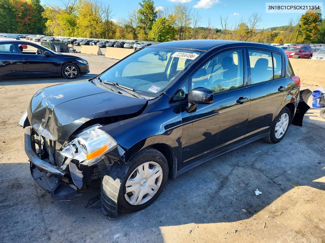 2012 Nissan Versa 1.8 S VIN 3N1BC1CP5CK211354 фото 1