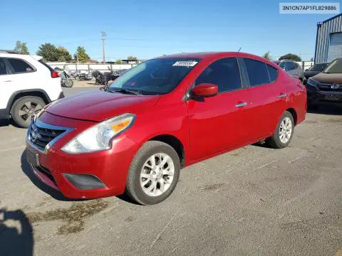 3N1CN7AP1FL829886 — 2015 Nissan Versa, Передняя часть, фото до ремонта