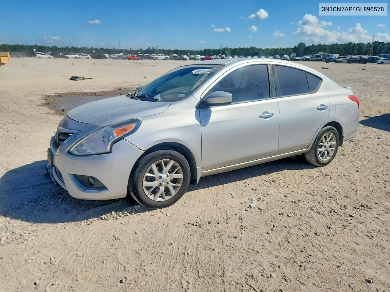 2016 Nissan Versa 1.6 Sv VIN 3N1CN7AP4GL896578 фото 1