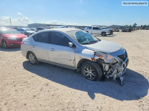 2016 Nissan Versa 1.6 Sv VIN 3N1CN7AP4GL896578 фото 4