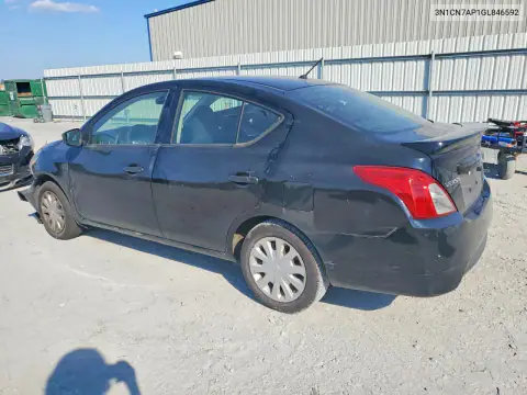 3N1CN7AP1GL846592 — 2016 Nissan Versa, фото 2 с аукциона Copart, Передняя часть
