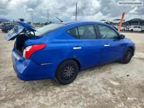 2016 Nissan Versa 1.6 Sv VIN 3N1CN7AP9GL805840 фото 3