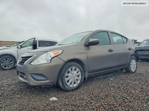 3N1CN7AP0GL868521 — 2016 Nissan Versa, Задняя часть, фото до ремонта