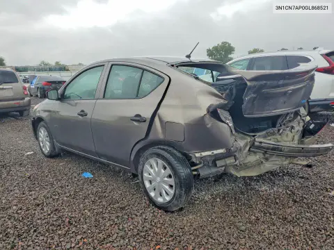 2016 Nissan Versa 1.6 S Plus VIN 3N1CN7AP0GL868521 фото 2