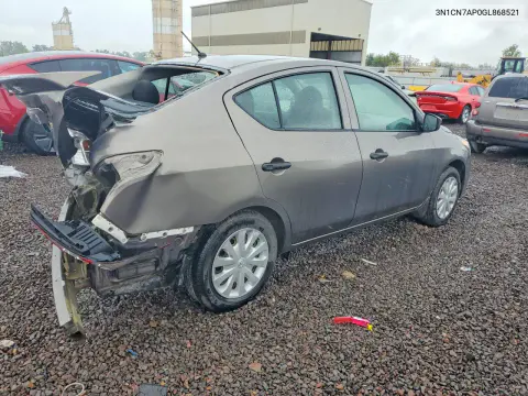 2016 Nissan Versa 1.6 S Plus VIN 3N1CN7AP0GL868521 фото 3