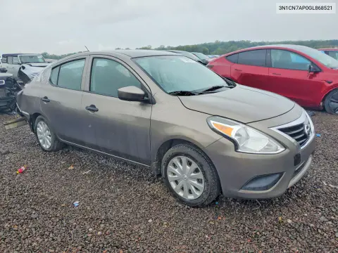 2016 Nissan Versa 1.6 S Plus VIN 3N1CN7AP0GL868521 фото 4