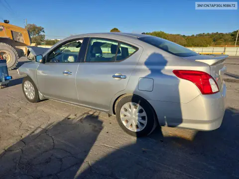 2016 Nissan Versa 1.6 Sv VIN 3N1CN7AP3GL908672 фото 2