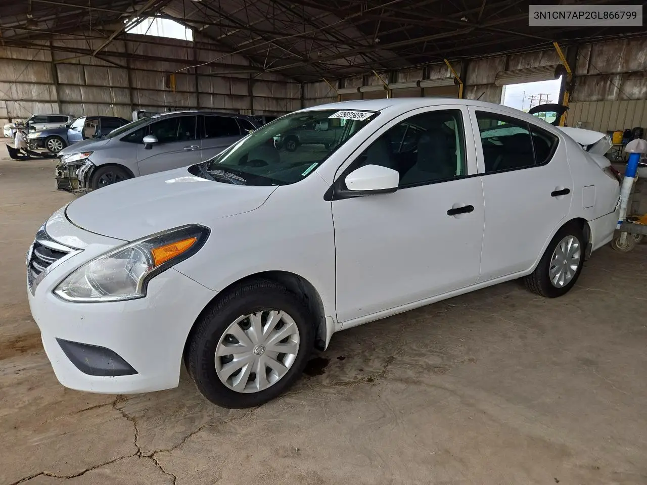 2016 Nissan Versa 1.6 S VIN 3N1CN7AP2GL866799 фото 1
