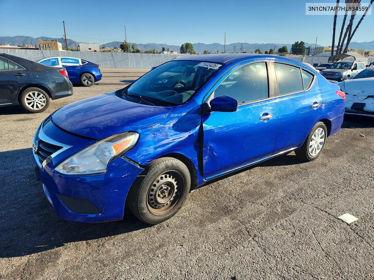 2017 Nissan Versa 1.6 Sv VIN 3N1CN7AP7HL834559 фото 1