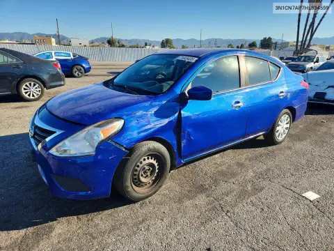 3N1CN7AP7HL834559 — 2017 Nissan Versa, Передняя часть, фото до ремонта