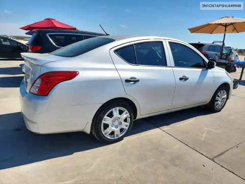 2017 Nissan Versa 1.6 S Plus VIN 3N1CN7AP5HL849948 фото 3