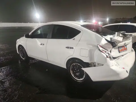2017 Nissan Versa 1.6 Sv VIN 3N1CN7AP0HL848366 фото 2