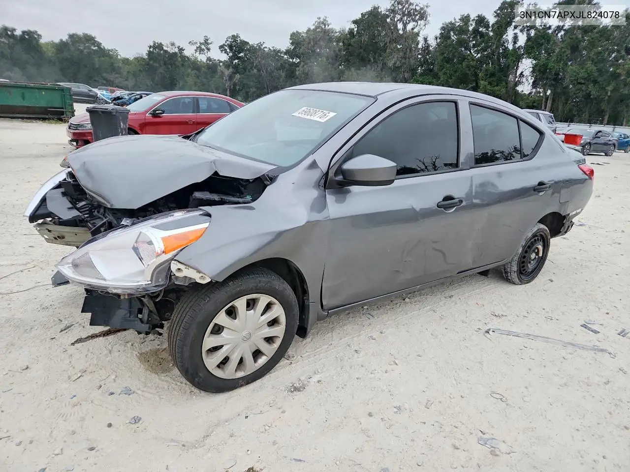 2018 Nissan Versa S Plus VIN 3N1CN7APXJL824078 фото 1