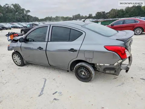 2018 Nissan Versa S Plus VIN 3N1CN7APXJL824078 фото 2