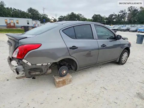 2018 Nissan Versa S Plus VIN 3N1CN7APXJL824078 фото 3