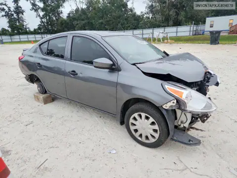 2018 Nissan Versa S Plus VIN 3N1CN7APXJL824078 фото 4