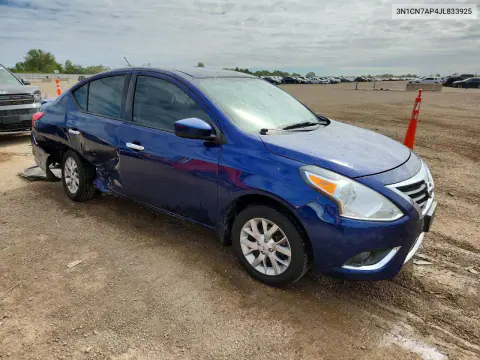 2018 Nissan Versa Sv VIN 3N1CN7AP4JL833925 фото 4