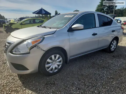 3N1CN7AP3JL856340 — 2018 Nissan Versa, Передняя часть, фото до ремонта
