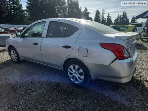 2018 Nissan Versa S Plus VIN 3N1CN7AP3JL856340 фото 2