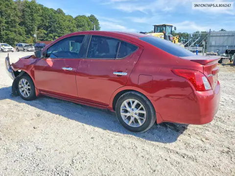 2018 Nissan Versa Sv VIN 3N1CN7AP5JL806247 фото 2
